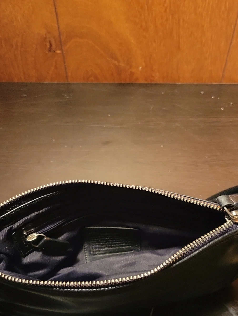 Vintage Coach Black Soft Glove-Tanned Leather Shoulder Bag #8314